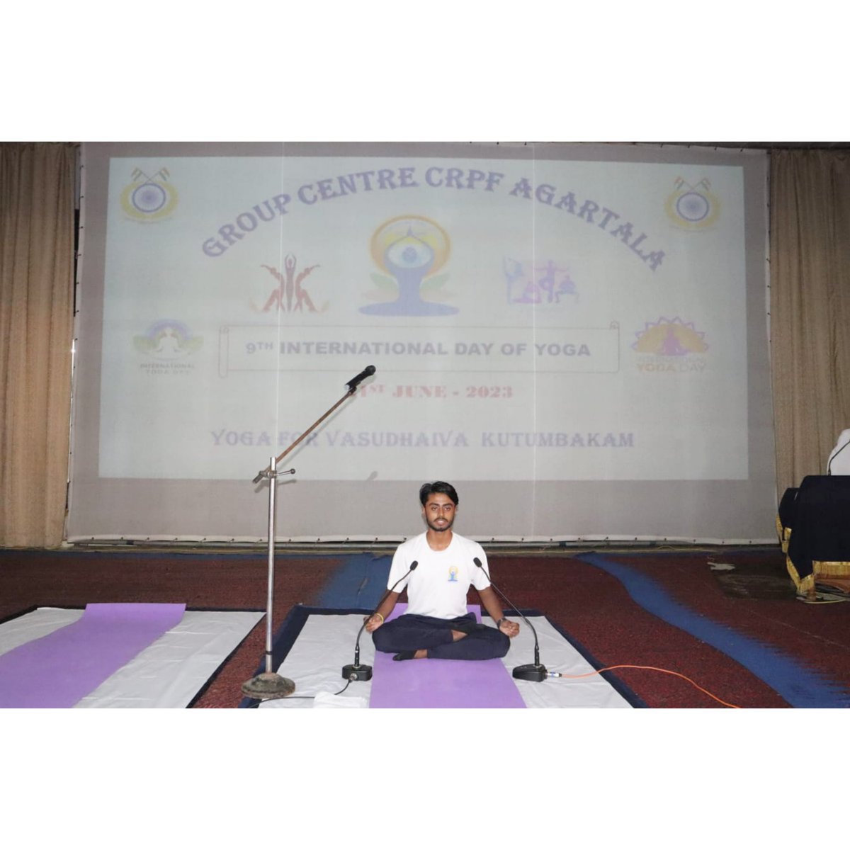 TanmoyYoga's tweet photo. Glimpses of #yogdivas 2023
 at GC CRPF AGARTALA 
@yogasanaindia
@TripuraTourism
@gccrpfagt
@DrManikSaha2
@narendramodi
.
.
.
.
.
#yoga #fitness #meditation #yogapractice #yogainspiration #love #yogalife #yogaeverydamnday #yogi #mindfulness #yogateacher #yogalove  #yogaeveryday https://t.co/Frm0MO7nZ3