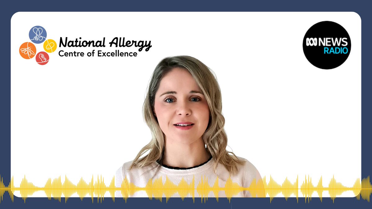 🎙️ |  Tune in to hear Elise Mitri, NACE PhD Scholar, discuss her penicillin allergy delabelling research on @abcnews Radio.

👉 shorturl.at/vADF4

@Elise_Mitri @TrubianoJason @UniMelbMDHS @Austin_Health #DrugAllergy #AllergyResearch