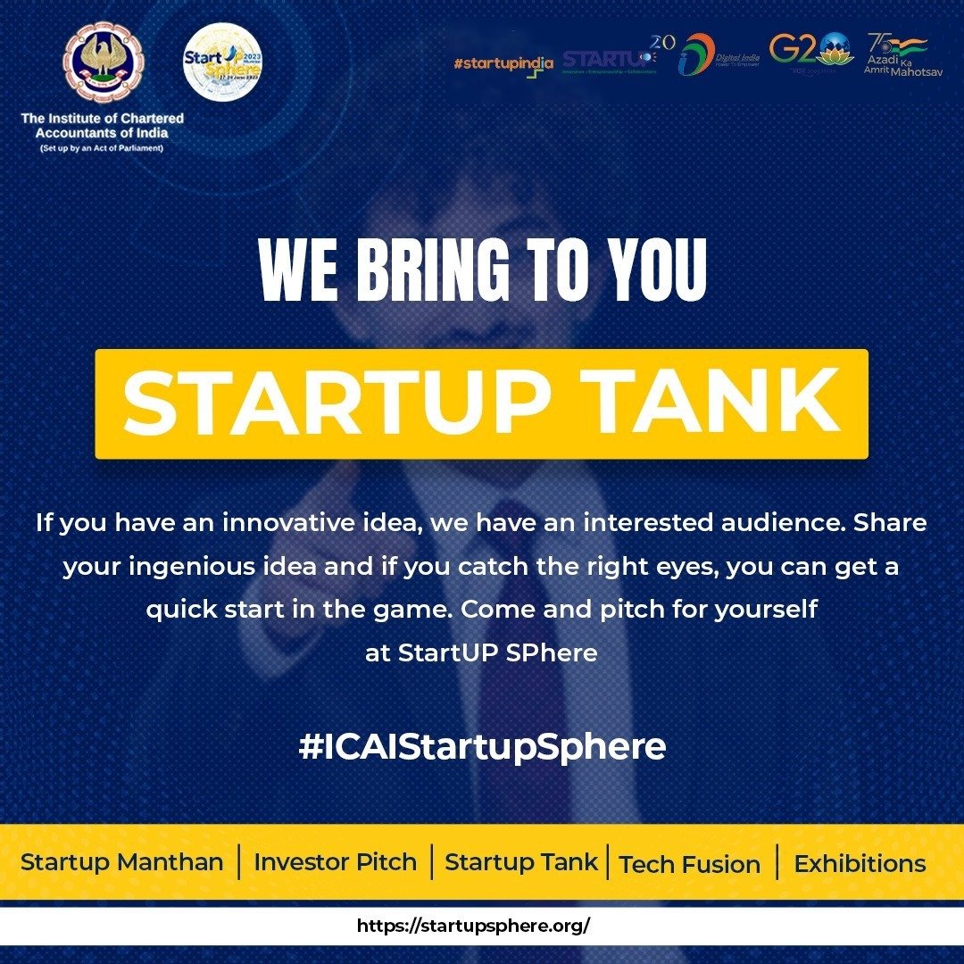 Attention innovative thinkers! 

Showcase your ingenious idea at #StartUPSPhere. Take the stage, pitch yourself, and present your visionary concept to an interested audience. June 27-28, 10 AM - 7 PM, Jio World Center, BKC

#InnovationHub #TechFusion #NetworkingOpportunities