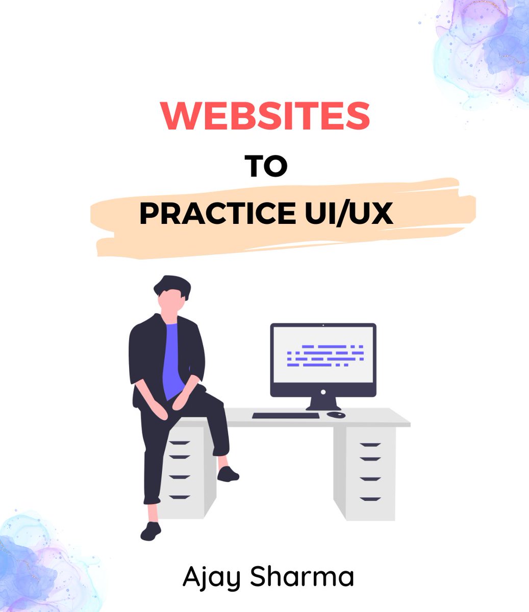 ajaysharma_here's tweet image. Websites to Practice UI/UX 

Open This: