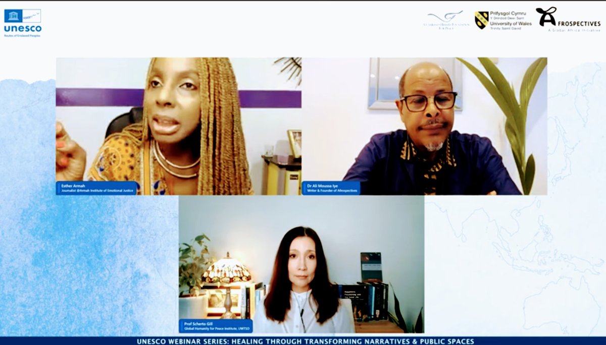 The excellent presentations on "Transforming Narratives" by <a href="/alimoussaiye/">Ali MOUSSA IYE</a> and <a href="/estherarmah/">Esther Armah</a> are now available to listen to on the <a href="/UNESCO/">UNESCO 🏛️ #Education #Sciences #Culture 🇺🇳</a> webinar series' YouTube channel. 
youtu.be/RsnrQp9FofA