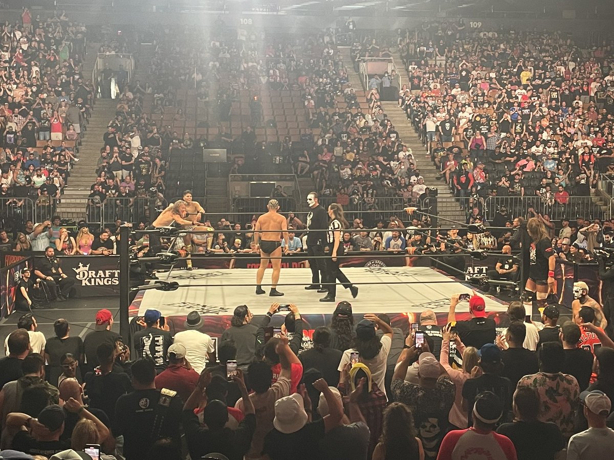 AEWRANK1's tweet photo. Show of the year. Omega v Osprey II match of the year. AEW forever. 

#AEW #ForbiddenDoor https://t.co/JyunXkMyer