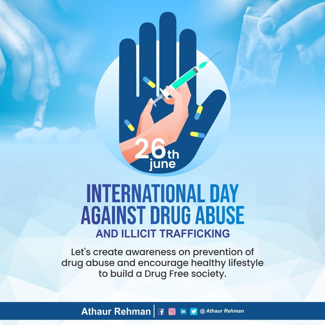 Join us on #IDADAIT as we take a stand against drug abuse and illicit trafficking! Let's break barriers, promote understanding, and support those affected. Together, we can make a difference. 

#StopDrugAbuse #EndIllicitTrafficking #PreventionMatters