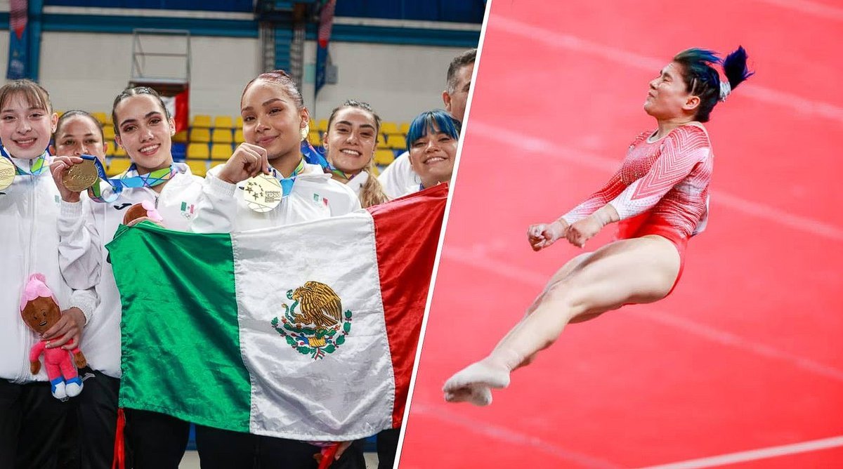 ElFinanciero_Mx's tweet photo. ¡Grandiosas! 👏 México gana oro en gimnasia artística por equipos pese a fuerte caída de Alexa Moreno, en Juegos Centroamericanos. ➡ https://t.co/1NfXtZkfXn https://t.co/IYrfquSm6M
