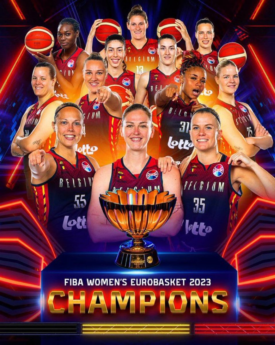BELGIUMCATS 🏆👏
#basketballbelgium #EuroBasketWomen