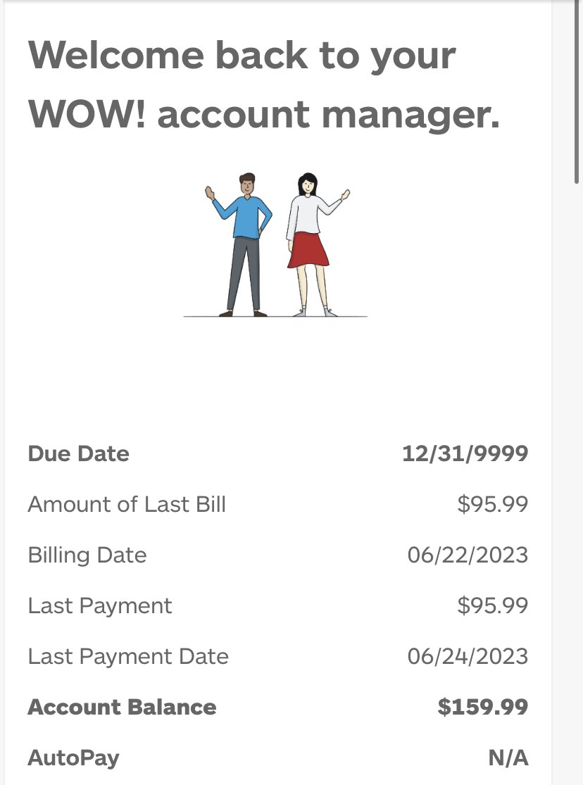 UMADICY's tweet photo. This is exactly why I don’t take my internet company serious.🙄They know good and well I’ll be long dead and gone when my due date hit. 😂😂🤦🏽‍♀️ https://t.co/m1e1USgrmY