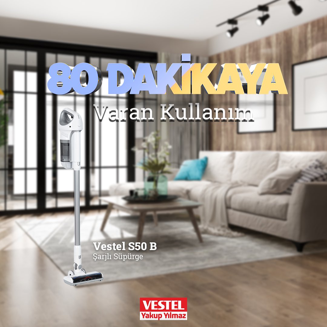 80 dakikaya varan süresi ile Vestel Şarjlı Süpürge hayatınızı kolaylaştıracak.😍

#vestelyyakupyilmaz