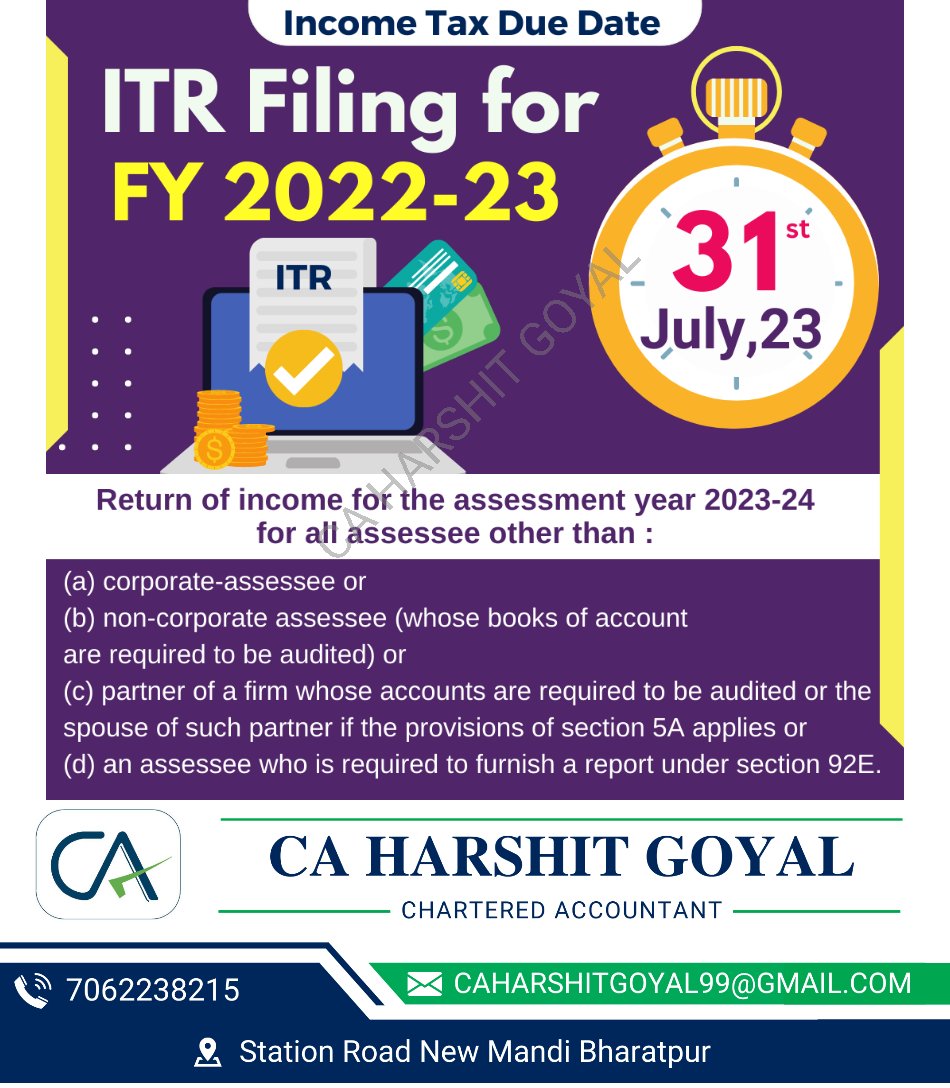 Attention!
Don't wait for last moment.
File your ITR now
#ITRFiling2023
#TaxSeason
#IncomeTaxReturns
#FileYourITR
#TaxSavvy
#TaxDeadline
#TaxTips
#EfileYourITR
#ITRHelp
#TaxCompliance