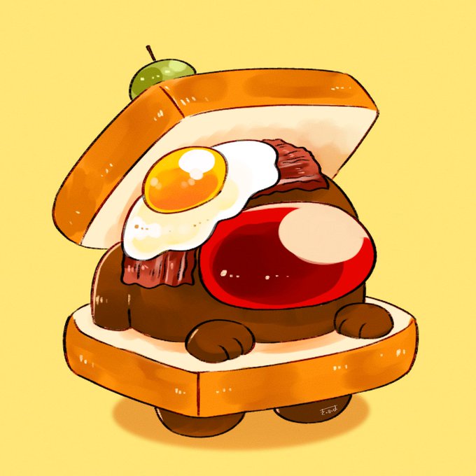 「crewmate (among us) egg (food)」Fan Art(Latest)
