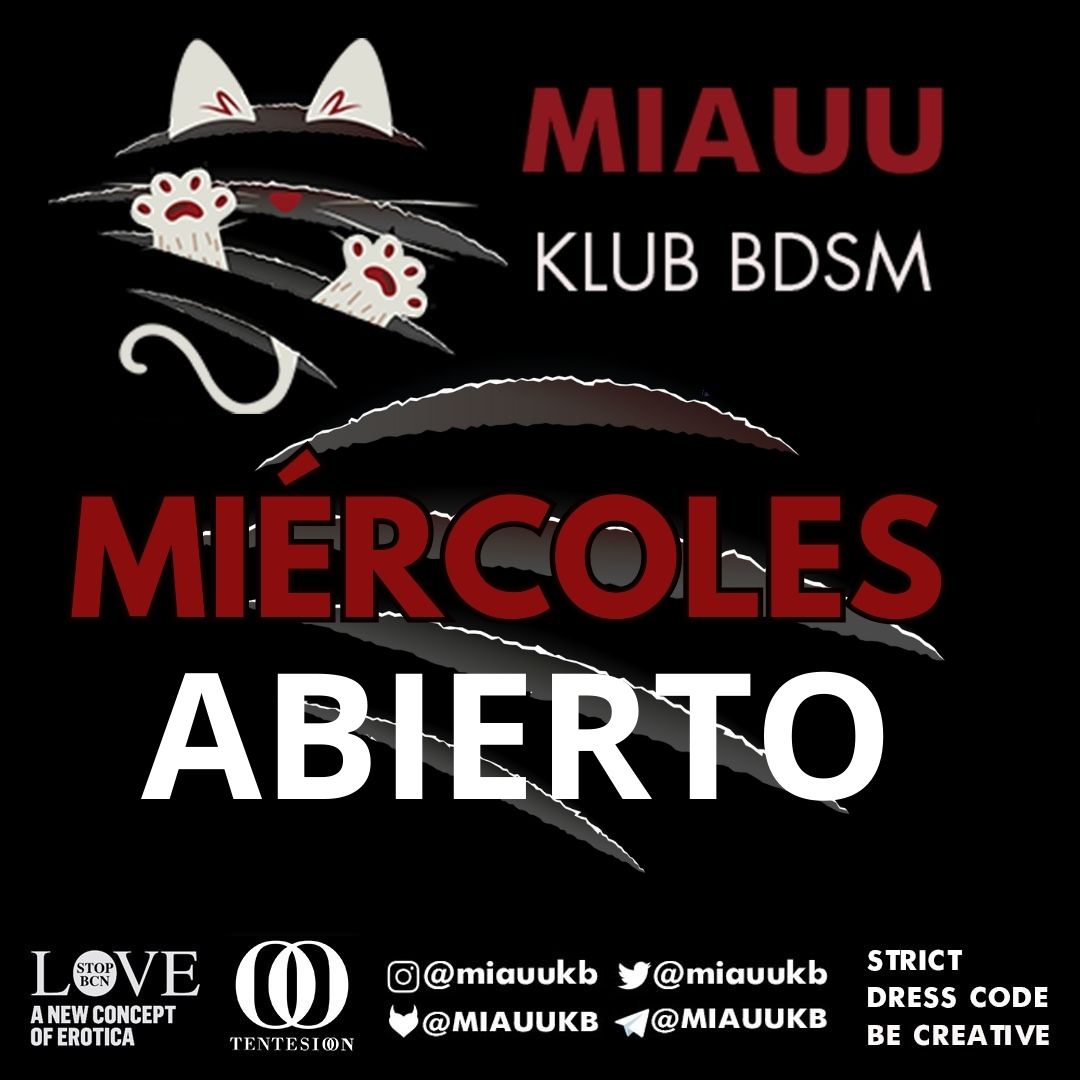 A PARTIR DEL MIÉRCOLES 5 DE JULIO

MIÉRCOLES ABIERTO DE 19 A 22 HORAS

OS ESPERAMOS 

MIAUUU