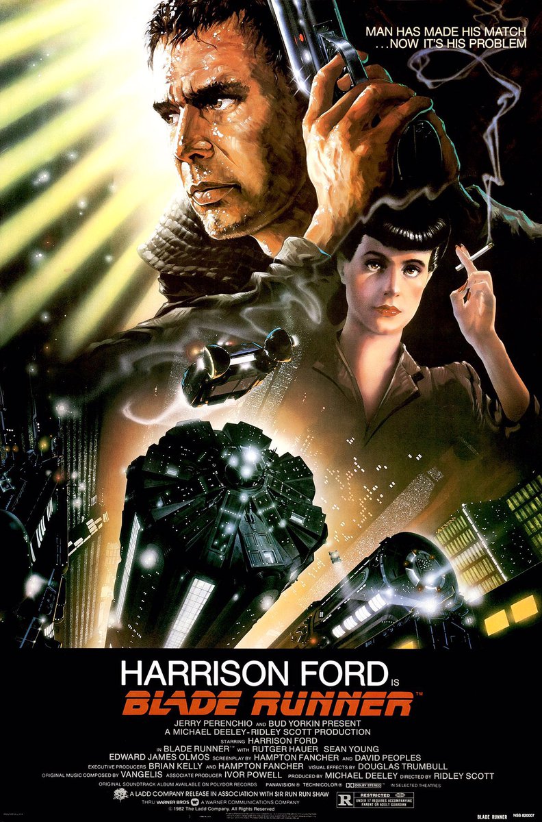 FilmNewsNos's tweet photo. 🎬MOVIE HISTORY: 41 years ago today, June 25, 1982, the movie ‘Blade Runner’ opened in theaters!
#HarrisonFord #RutgerHauer #SeanYoung @edwardjolmos #MEmmetWalsh #DarylHannah #WilliamSanderson #BrionJames #JoeTurkel #JoannaCassidy #JamesHong #MorganPaull #HyPyke #RidleyScott https://t.co/Z7SBUlK3Eh