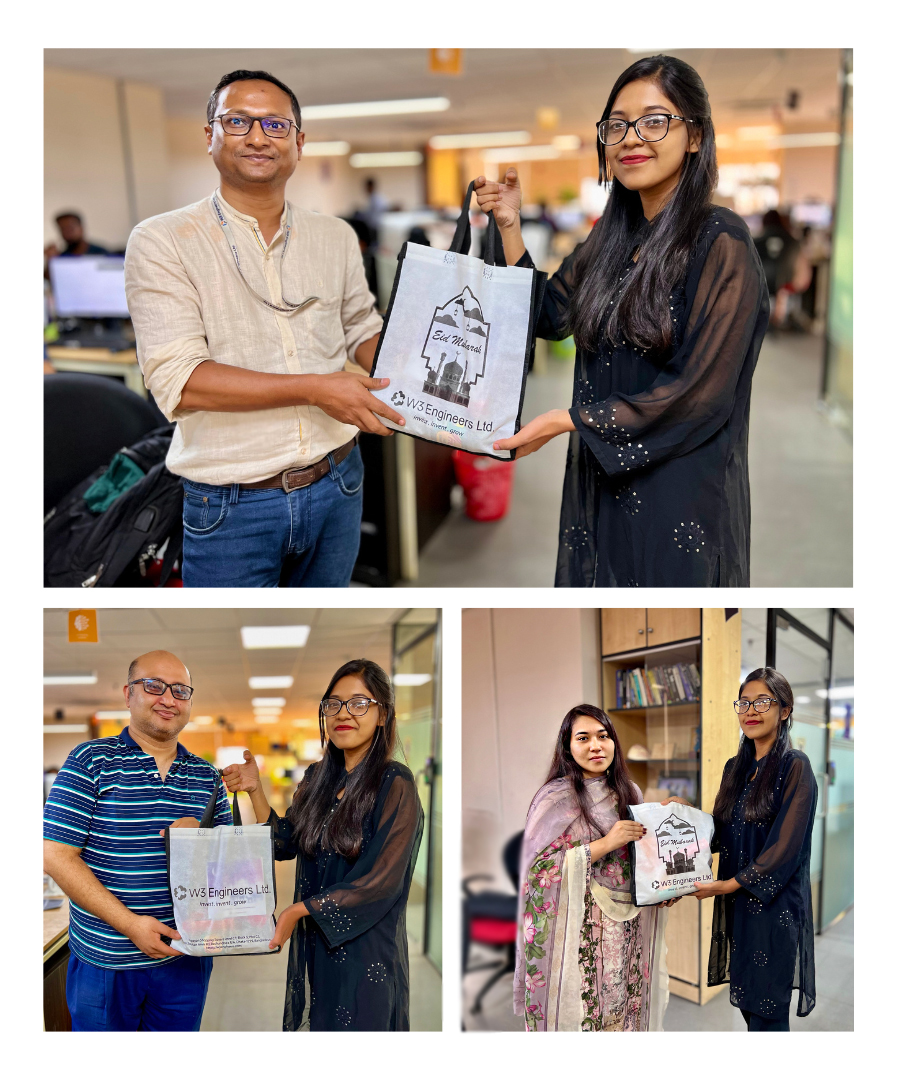 w3engineers's tweet image. W3 Engineers expresses heartfelt thanks to our amazing team with special Eid gifts. A small gesture to show how much each individual is valued within our family.
#W3Engineers #EidGifts #Gratitude #CelebratingTogether #TeamAppreciation #WorkplaceCulture #Diversity