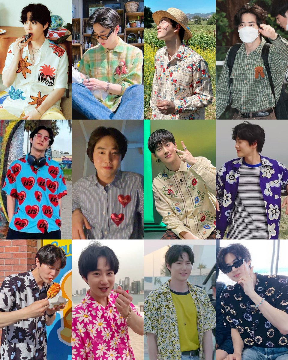 cute shirts are junmyeon's brand