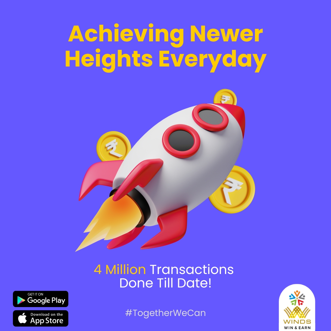 We've the perfect #MondayMotivation 🤩

Thank you all for your overwhelming love & support. Keep shopping & earning only at your favourite platform - @windsapp 🫶🏻

#TogetherWeCan #WINDS #WINDSApp #KharchePeKamai #Shopping #BillPayments #OnlineShopping #RewardPoints #CashPrizes