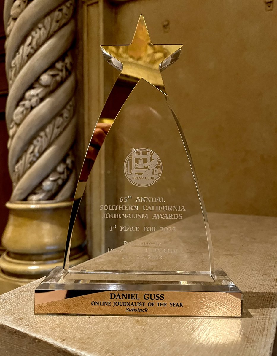 TheGussReport's tweet image. Online Journalist of the Year! @LAPressClub 💥🎉💪💥👊🎉💥