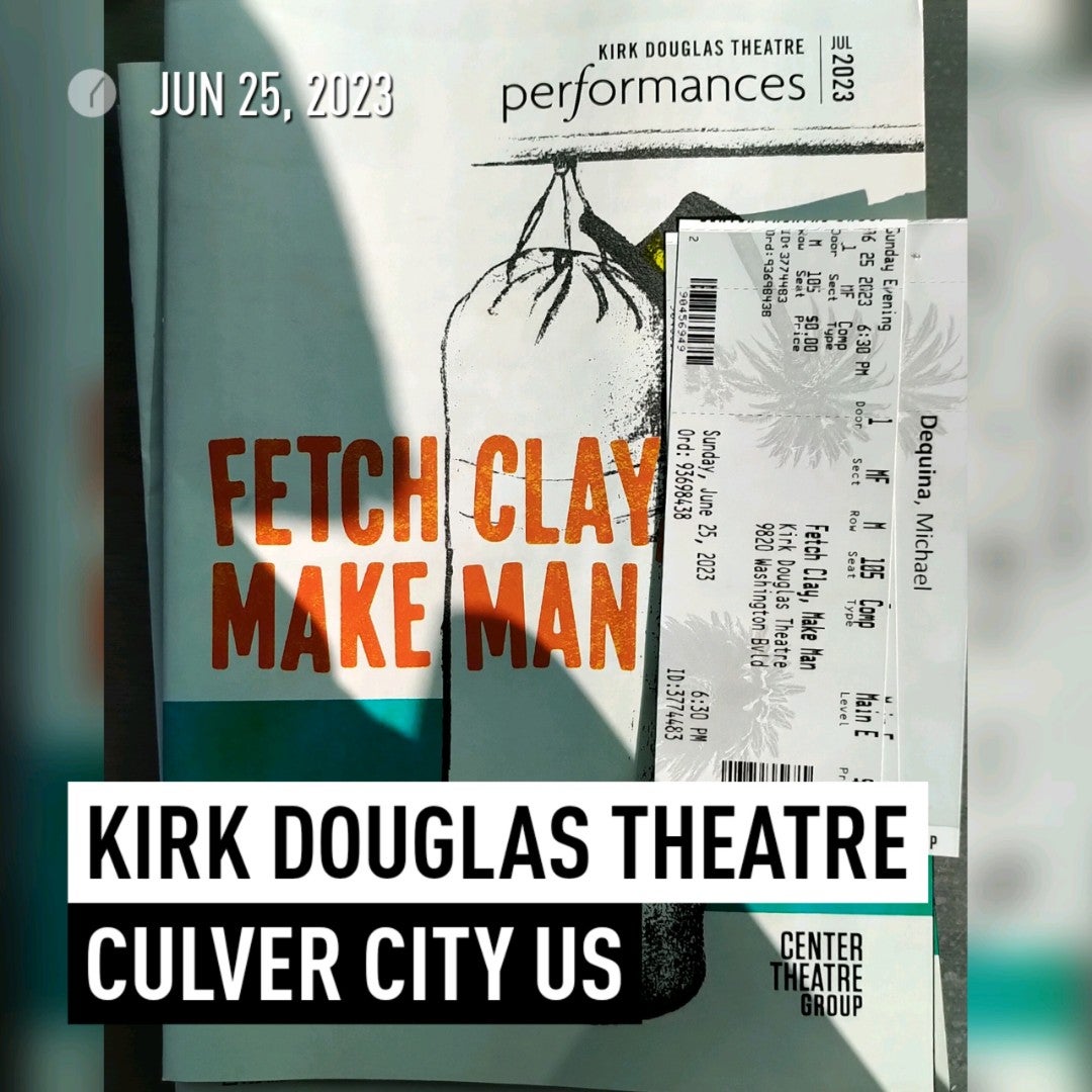 twotrey23's tweet photo. Supporting @makespringhill fam's #FetchClayMakeMan @ctgla opening nite. #SALUTE @plbyron @jamalhenderson @kingjames @mavcarter @ray8fisher ! (@ Kirk Douglas Theatre in Culver City, CA) https://t.co/m4p3PnmOgo https://t.co/lHOZv32VwG