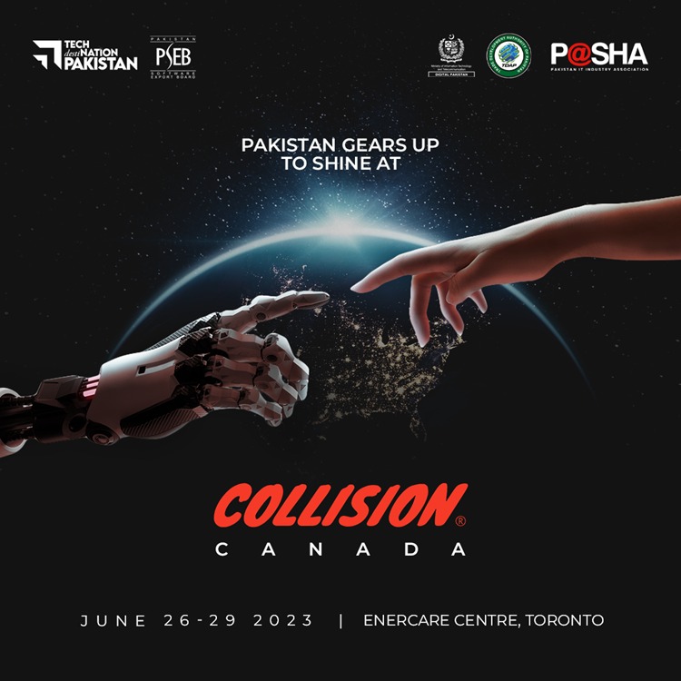 TechDestPak's tweet photo. Join us in #Toronto, #Ontario, and witness the innovation powerhouse of Pakistani IT companies. Immerse yourself in breakthrough technologies, visionary ideas, and limitless possibilities as we embrace the tech revolution at #CollisionCanada. Visit us! https://t.co/x1i4VJS9RS