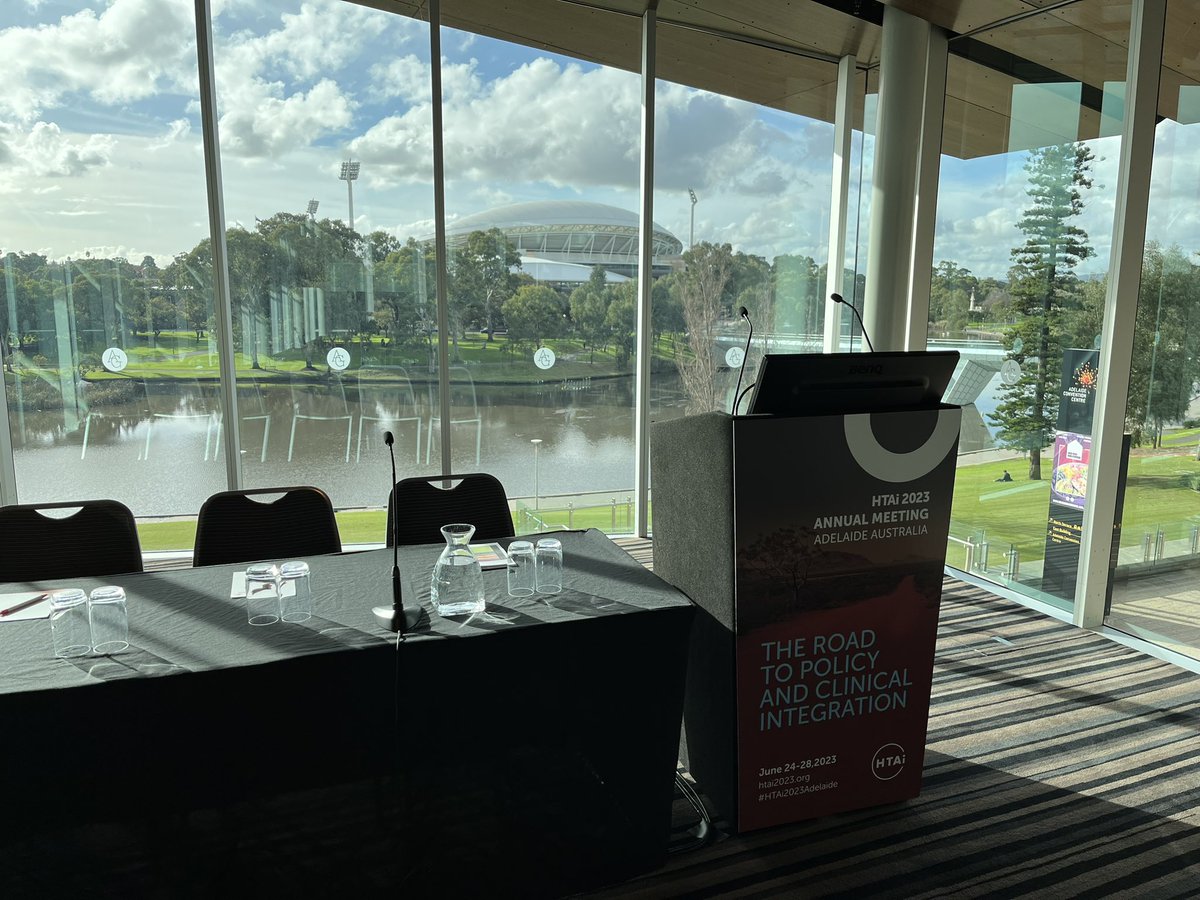 Come along to my talk at #HTAi2023Adelaide on Modelling the impact of multi-indication treatments in multimorbid populations at the Gilbert Suite starting in 5 mins. If nothing else the view is gorgeous! 🤩