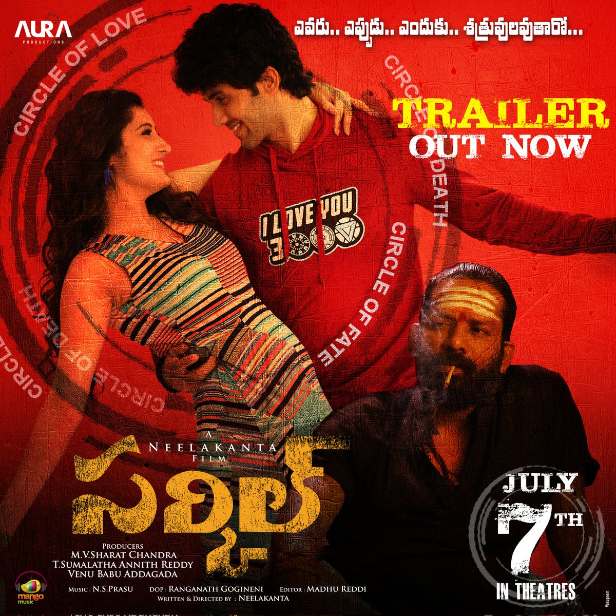 𝙇𝙞𝙛𝙚 𝙞𝙨 𝙖 𝘾𝙞𝙧𝙘𝙡𝙚 ⭕

Here is the Intriguing Trailer of #CircleTheMovie 📸

👉 youtu.be/vI04GouuhEY

A <a href="/neelakanta18/">Neelakanta</a> Film!

#CircleOnJuly7th
<a href="/saironak3/">saironak</a> <a href="/iambababaskar/">Baba Baskar</a> <a href="/Nandinireddie/">Nandini_yallareddy</a> #Arshinmehta <a href="/itsmerichapanai/">Richa Panai</a> <a href="/NsprasuMusic/">NSPRASU_MUSIC</a> #RanganathGogineni #MadhuReddy