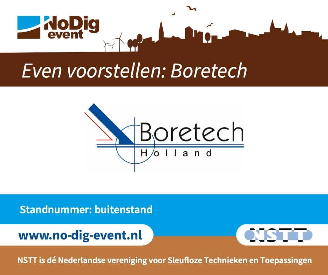 NoDigEvent's tweet image. Beste netwerk,

Ons evenement op 11 en 12 oktober wordt steeds spannender dankzij onze exposanten! We zijn verheugd om u te laten weten dat we al voor 95% volgeboekt zijn.
Vandaag willen we graag onze volgende deelnemer aan u voorstellen: Boretech Holland BV