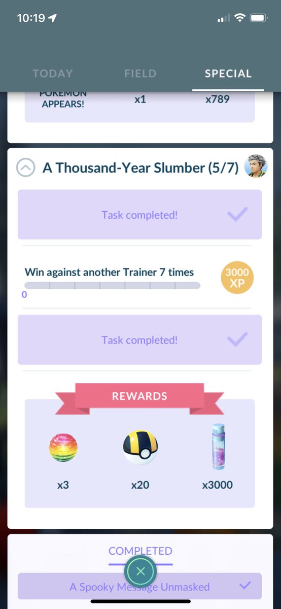 simplyyangiee's tweet photo. Hey @NianticHelp how do I progress in this task? @PokemonGoApp https://t.co/pwBMoG4MoN