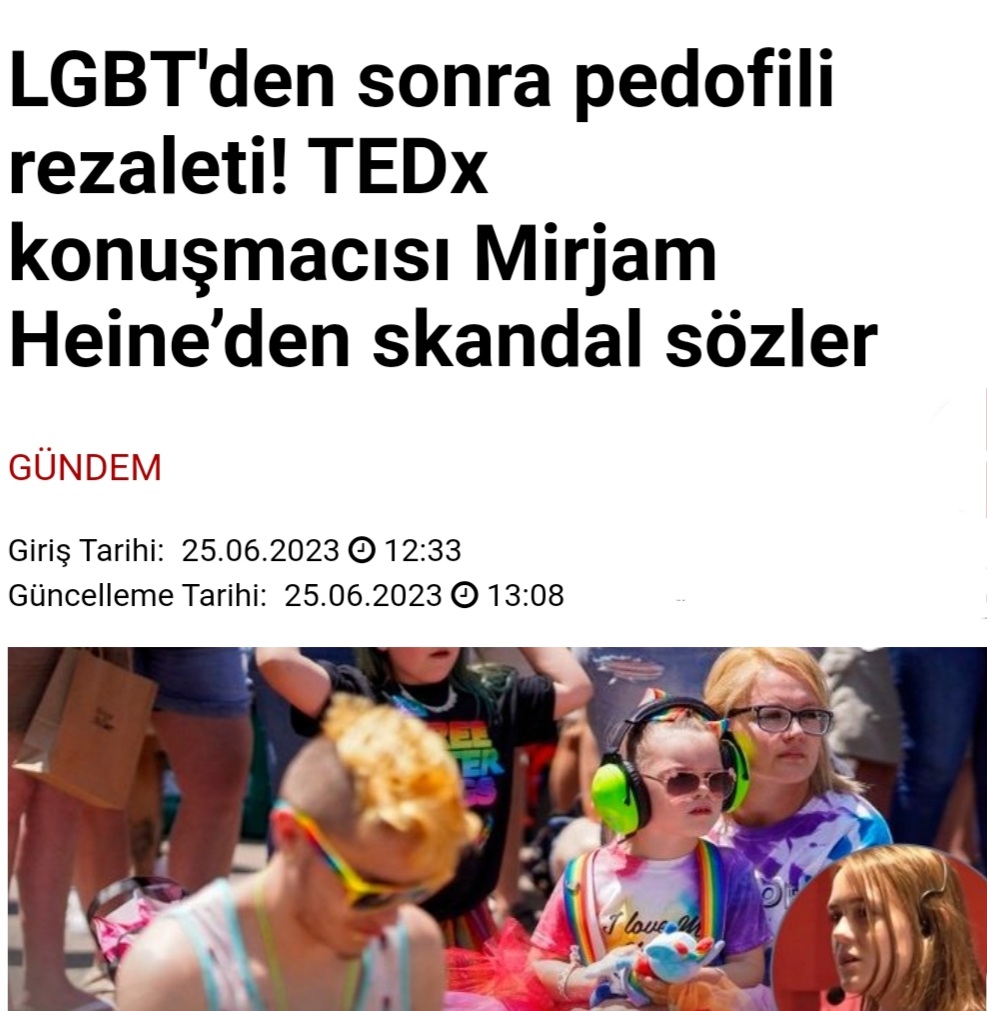 2003 yilinda İstanbul'da müslüman şehirde ilk defa 'Onur yürüyüşü' 🤮 yapılmış ve yürüyüşe yaklaşık 30 kisi katılmış. 

Ey müslüman şimdi anladınız mı ?
Vatanın, dinin birilerine güvenmenilmezmis değil mi? 

Daha da susarsanız çocuklarınızı pedofiliye kaptırırsınız 
#LGBTerörü