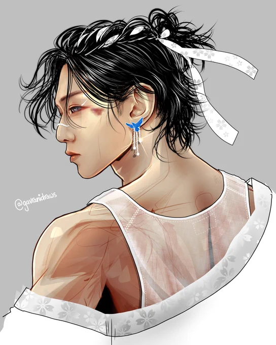 braid  ribbon #YEOSANG #OUTLAW #여상 #에이티즈 #ATEEZ #ATEEZfanart  #BOUNCY