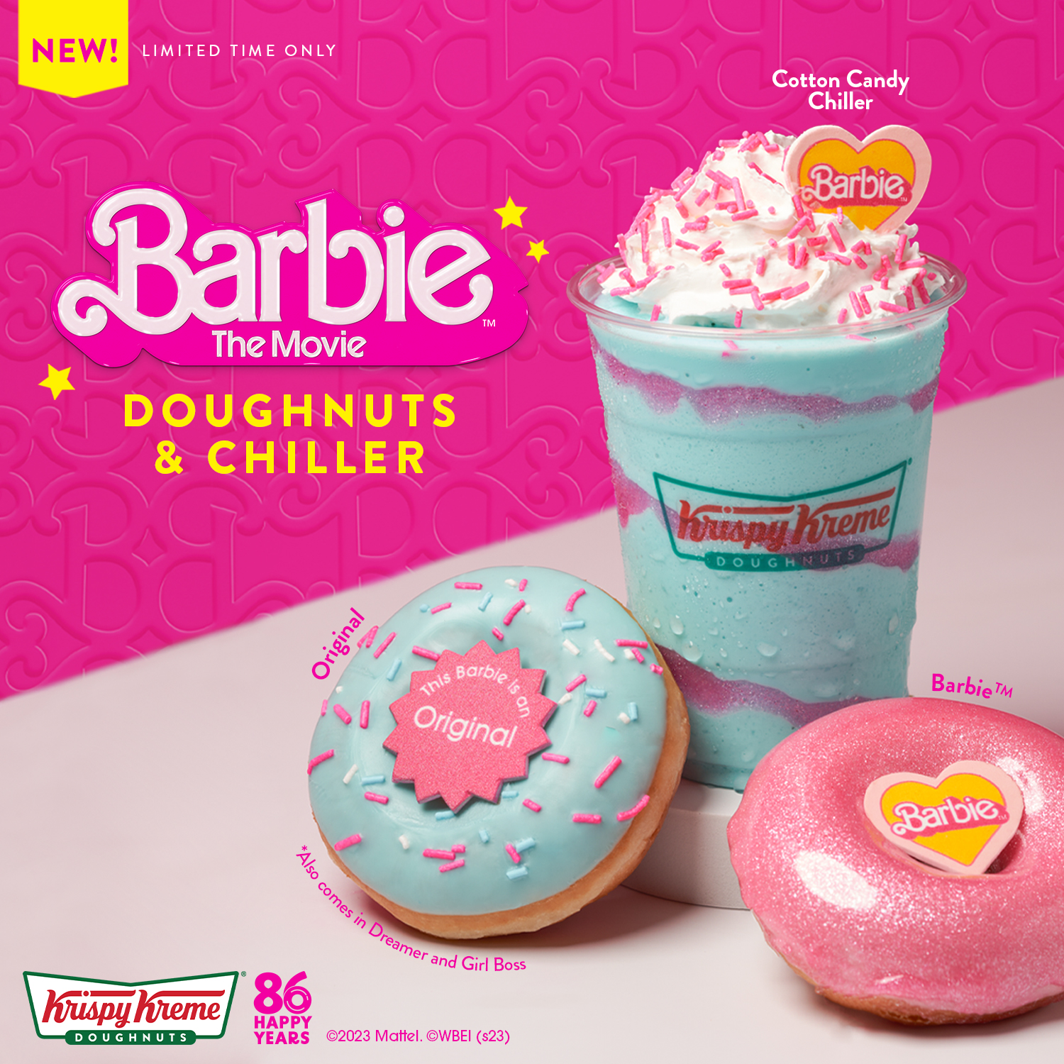 Krispy Kreme Celebrates 65th Anniversary with Barbie-Inspired Doughnuts