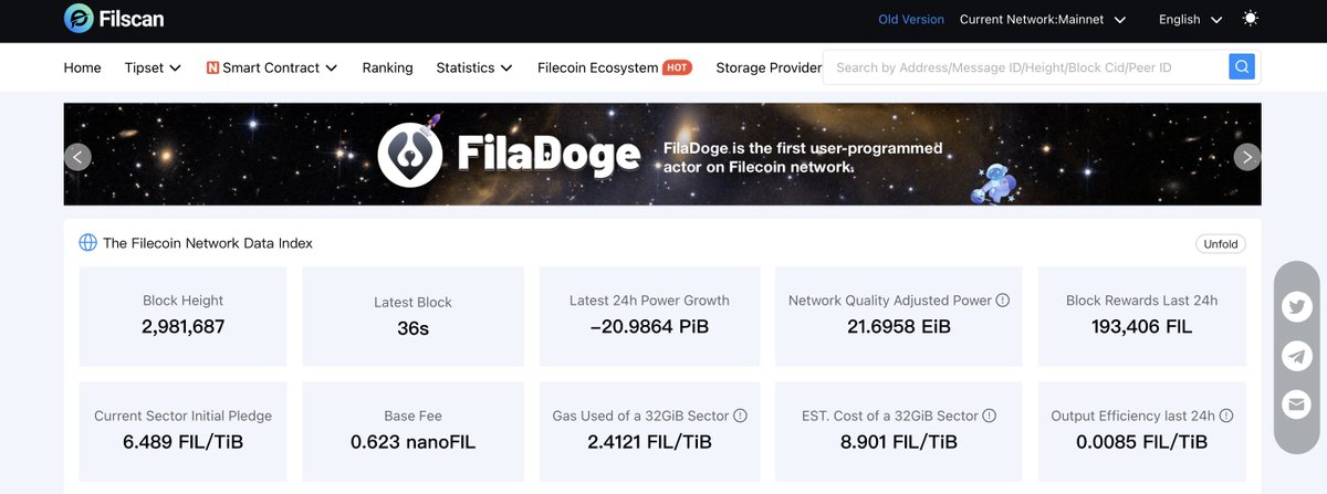 Hey doggies🐶big news
☎️We've teamed up with <a href="/FilscanOfficial/">Filscan.io</a> for a pawesome collaboration. After two weeks of brainstorming, we've decided to use 80million $FLD to buy banner ads on Filscan, so more puppers can get to know us
Let's spread the word and bark it from the rooftops🐾