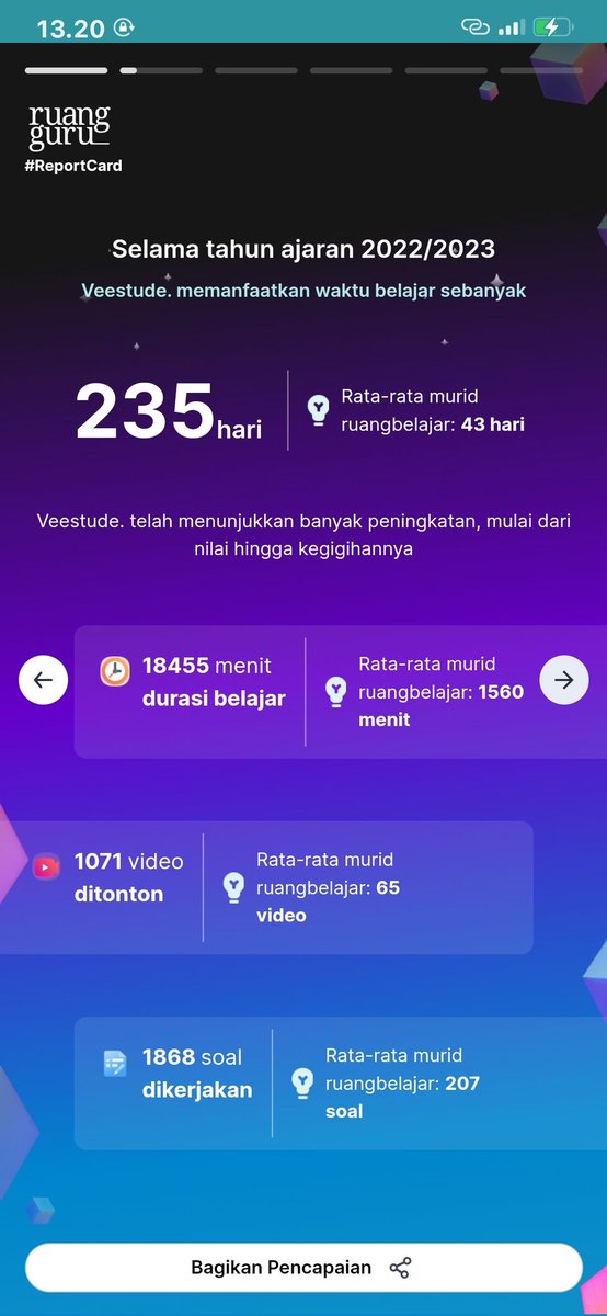 WKAKAAKAK RAPORT RUANGGURUKU 😭 sgt berterimakasih kepada ruangguru karena telah menjadi teman belajarku sampee sekarangggg 🥹💗
