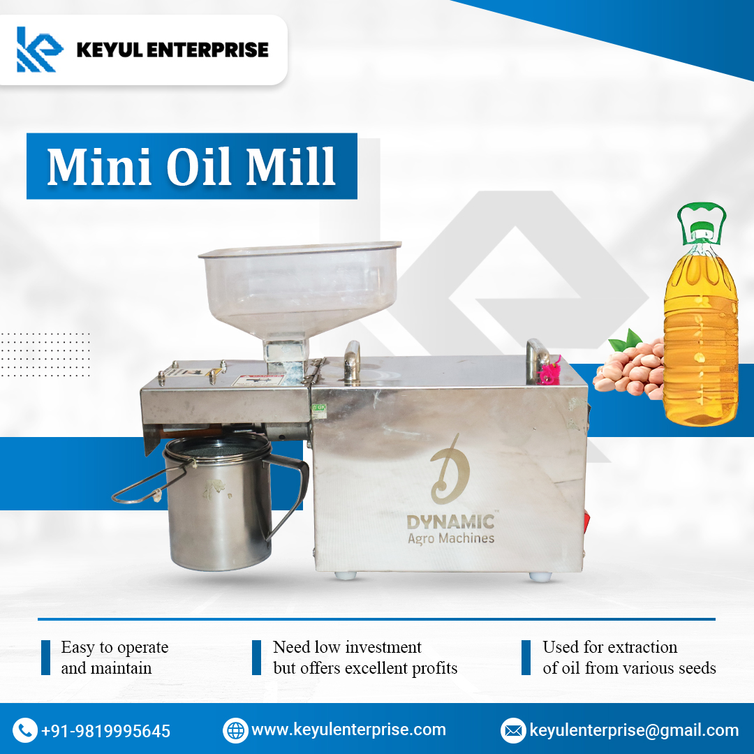 KeyulEnterprise's tweet image. Discover the secret behind the perfect oil: Our Mini Oil Mill, where quality meets innovation. 

📲: +91 9819995645
🌐: keyulenterprise.com
📧: keyulenterprise@gmail.com

#minioilmill #oilextraction #healthyoil #minioilmillmanufacturers #industrial #agricultural #machinery