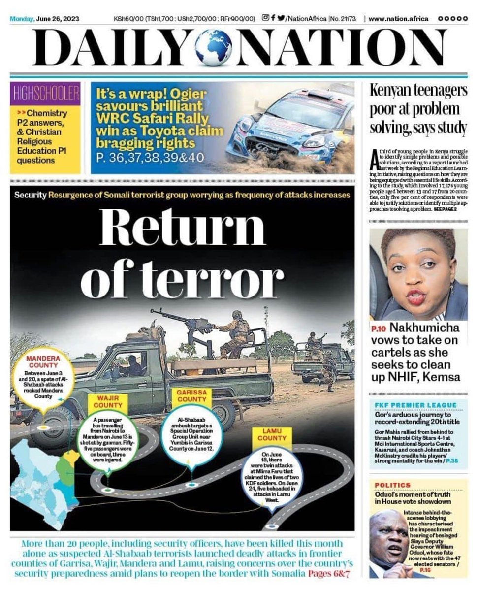 AmbMKamau's tweet photo. Terror attacks or ethic cleansing? Or both? This needs to be stopped in it’s tracks or else the social and economic price will be dear. https://t.co/XZkATtPn75
