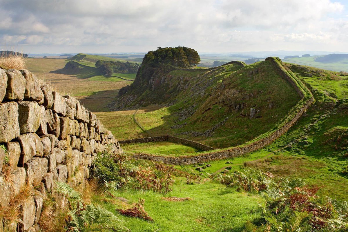 Hadrians Wall. Built in 122 AD. by the Romans. England. NMP.