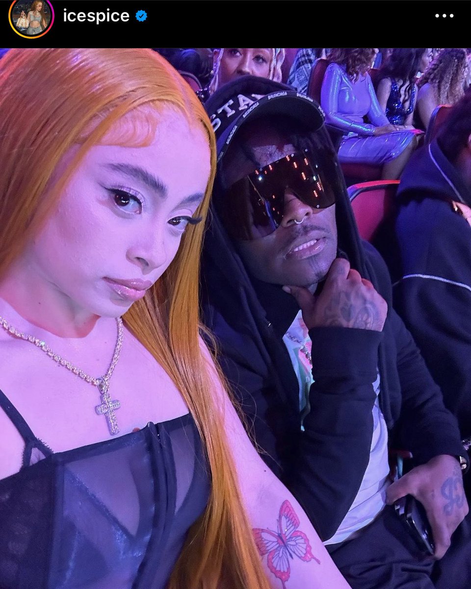 Ice Spice posts a pic wit Lil Uzi Vert just after the JT situation