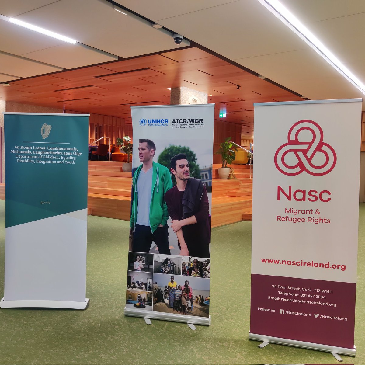 NascIreland's tweet photo. Together with our co-chairs @dcediy we're looking forward to welcoming delegates from across the world to #ATCR2023 in Geneva this morning.
@Refugees #buildsolutions #durablesolutions #refugeeswelcome https://t.co/llMWcwEmfT
