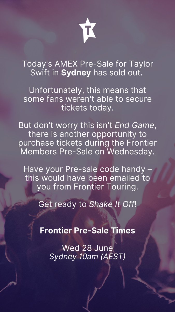Ticketek Australia tweet media
