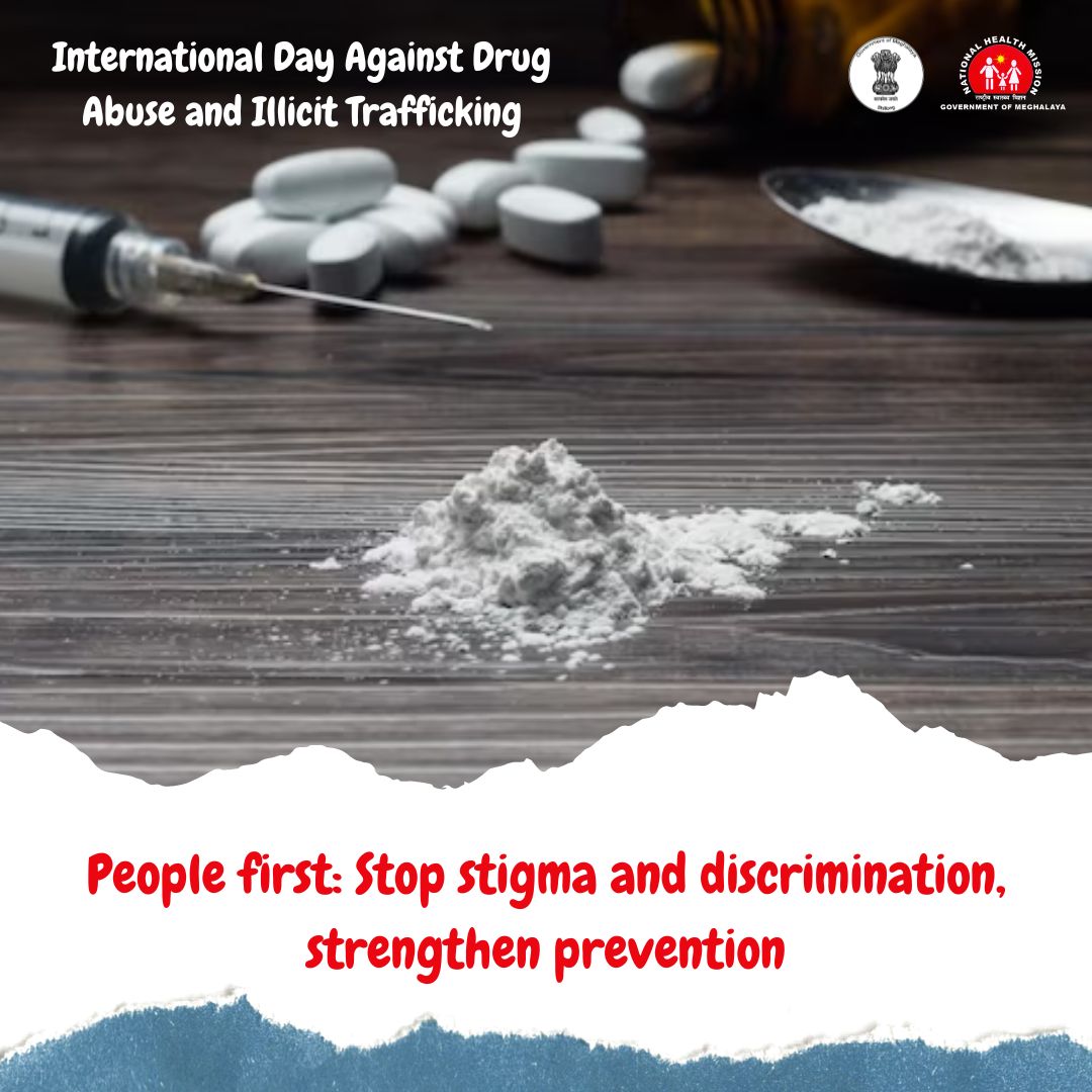 There is so much that life can offer that you don't want to waste your life on drugs. Say no to drugs, yes to life! 

#SayNoToDrugs #DrugFreeLiving #DrugFreeLife #MeghalayaAgainstDrugAbuse #MeghalayaForLife #ChooseHealthNoDrugs #HealthFirst #HealthForAll #MeghalayaForHealth