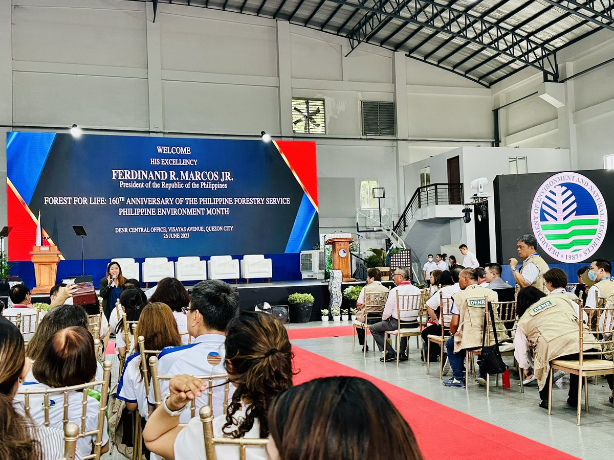 haydeesampang's tweet photo. The Department of Environment and Natural Resources marks the 160th Anniversary of the Philippine Forestry Service wherein Pres. Ferdinand Marcos Jr.  is expected to deliver a message. @FEBCNetworkNews https://t.co/kFaLJXv51g