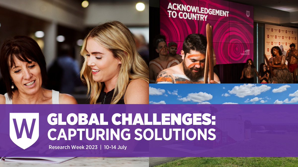 Two weeks to go until #ResearchWeek 2023 🔬 

Join us to celebrate research accomplishments and their real-world impacts through engaged and integrative approaches ❤️ 

This years theme, Global Challenges: Capturing Solutions. 

More info here - bit.ly/ResearchWeek20…