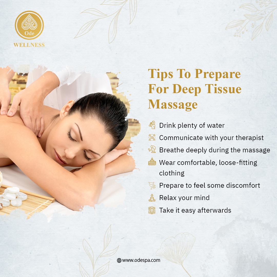 odespawellness's tweet image. Ready for a deep tissue massage? Here are some tips to prepare and get the most out of your session! 📷📷 #DeepTissueMassage #MassagePrep #MuscleRelease #RelaxationTips #SelfCareTips #HealthyHabits #MassageTherapy #BodyWork #WellnessJourney