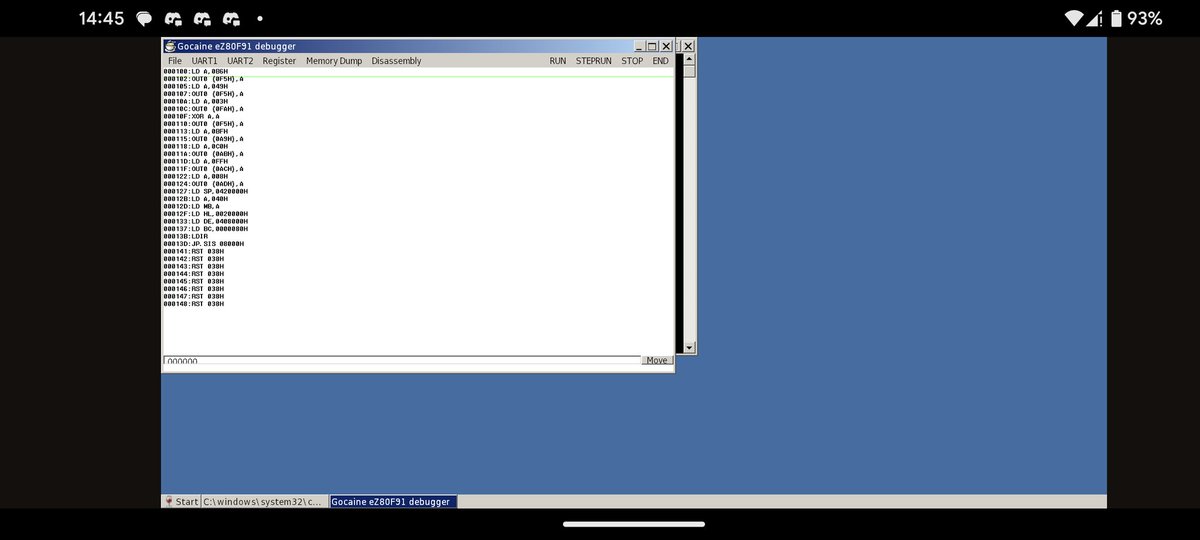 hiroki7v11's tweet image. I made #eZ80 #disassembler for Gocaine eZ80F91 #debugger!
And I implemented ASCII char viewer for memory dump!
#Z80 #8Bit #Emulator
