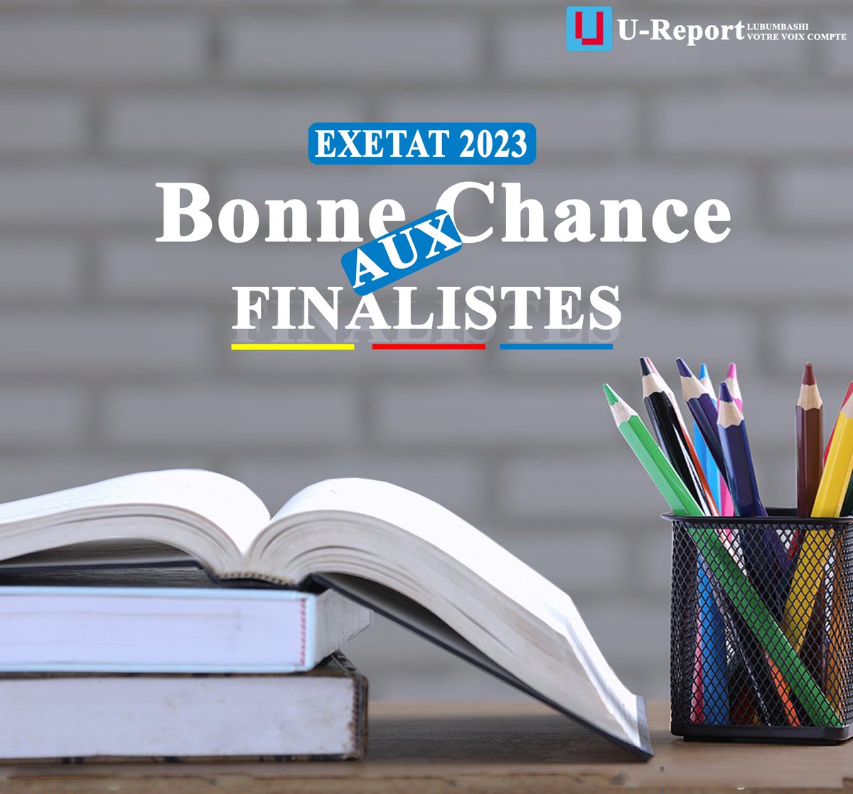 Lundi 2️⃣6️⃣ juin, début de l’examen d’état édition #2023 une étape importante pour nos futures élites.🙌🏾
Ensemble, souhaitons “bonne chance” à tous nos finalistes de la #RDC.🇨🇩

Si tu en connais un(e), tag son nom en commentaire…✍🏾