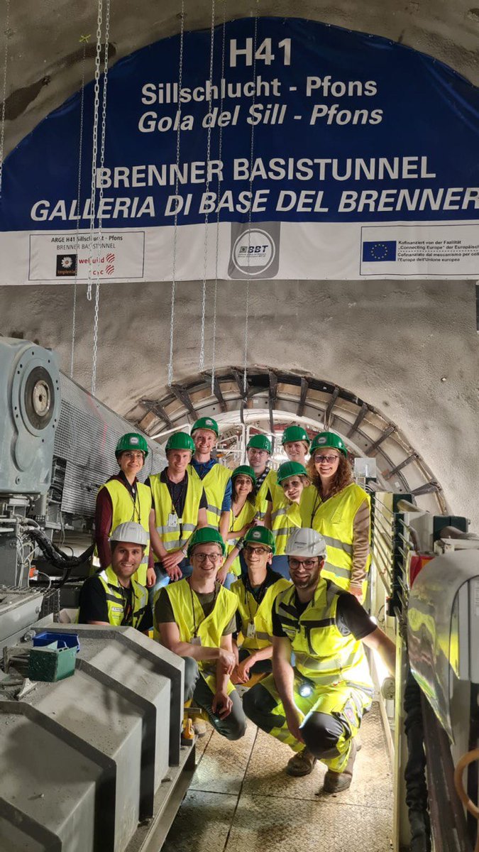 Vergangenes Wochenende haben wir am ersten Tag unseres Workshops die Baustelle des #Brennerbasistunnel besucht. Danke an Lukas und Matthias für die großartige Führung!!
