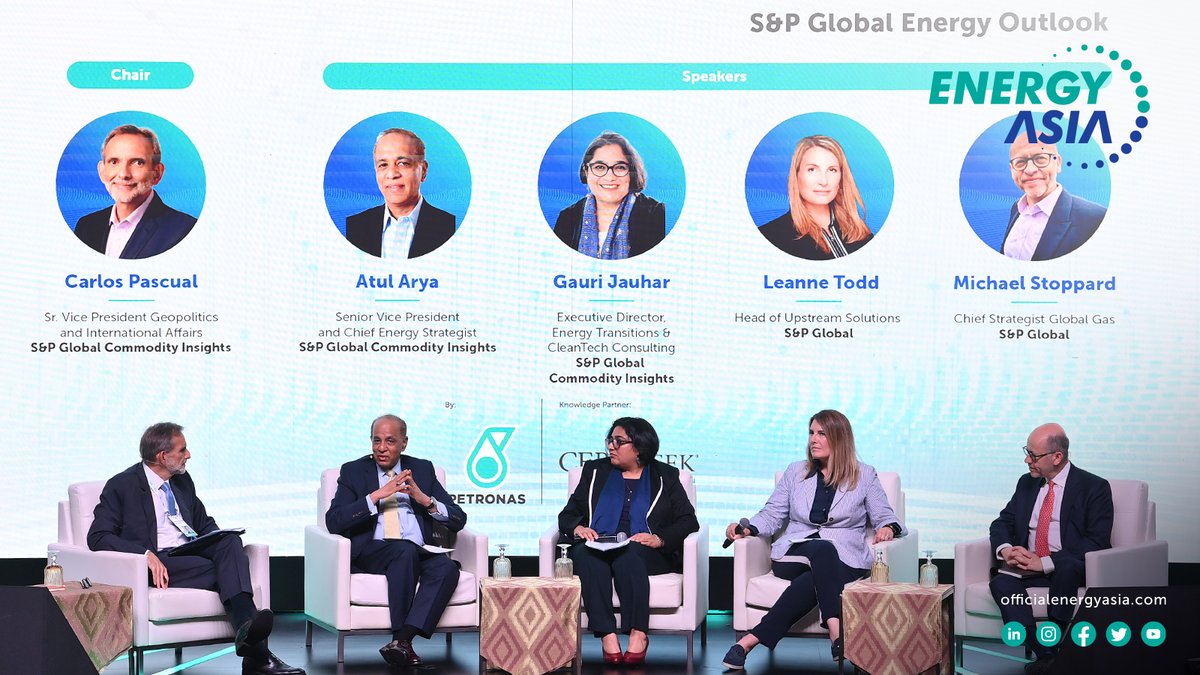 Knowledge partner @CERAWeek by @SPGlobal kick-started the Plenary sessions today’s with ‘What Lies Ahead: S&P Global Energy Outlook’, chaired by @CarlosEPascual , SVP Geopolitics and International Affairs, S&P Global Commodity Insights (@SPGCI) . This discussion was joined by