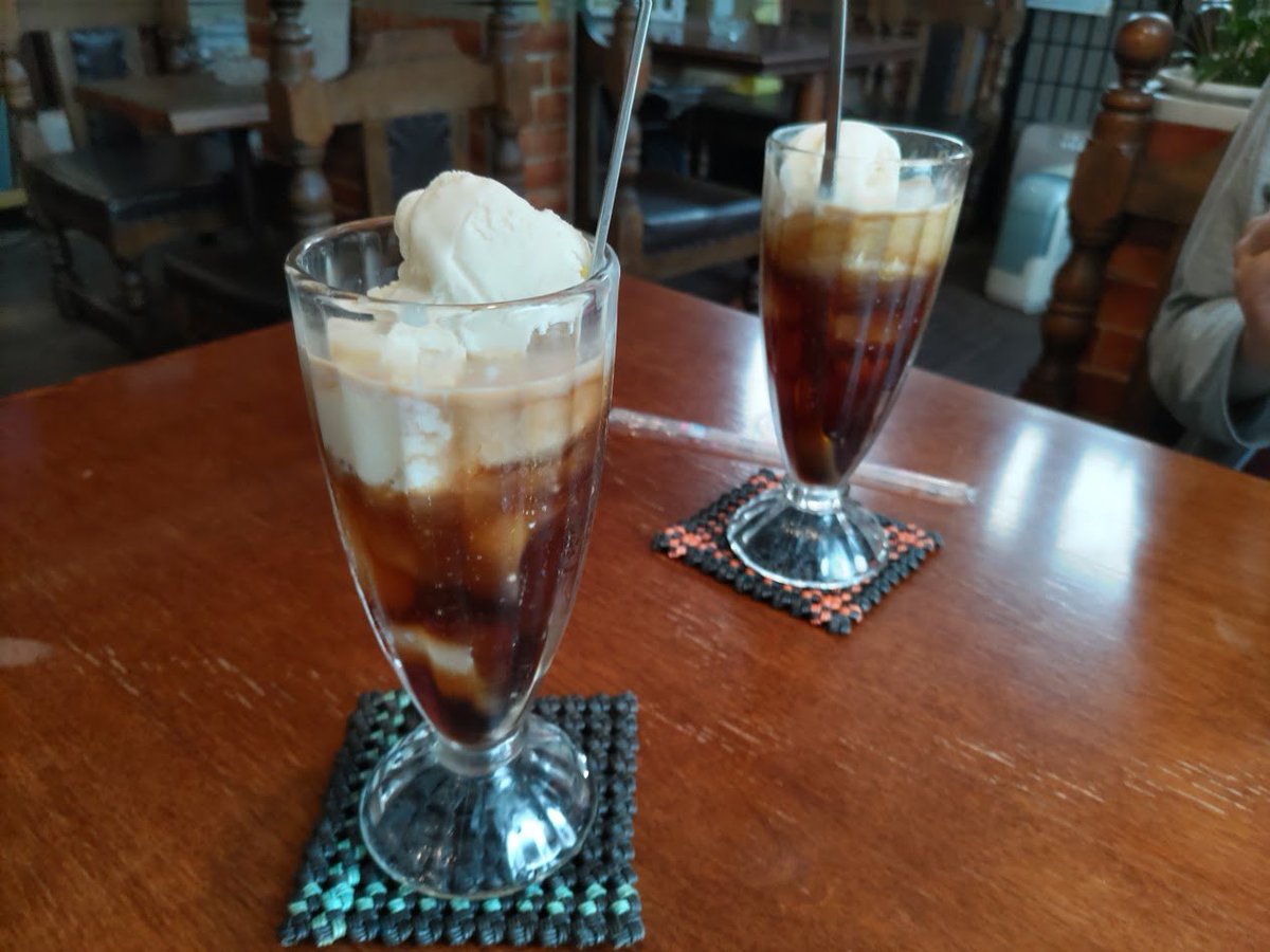 unagi596's tweet photo. 珈琲フロート
#喫茶店　＃珈琲 https://t.co/g86pn3q3La