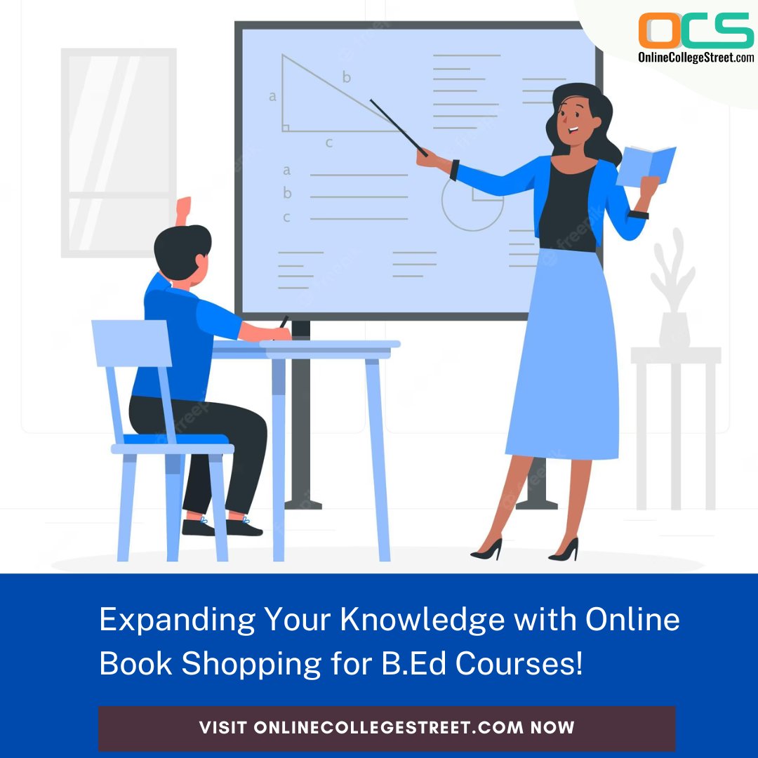 ocsstorekolkata's tweet image. Are you a passionate educator or an aspiring teacher pursuing a B.Ed course? Are you looking to enhance your teaching skills, explore innovative pedagogies, or delve into educational theories? Look no further! 🌟

Visit Online College Street for B.Ed book shopping.

#BEDCourse