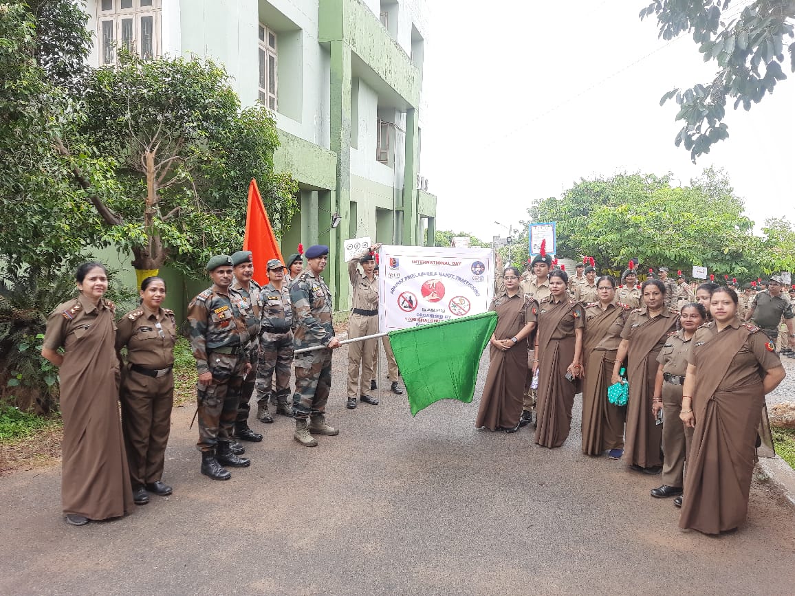 1 Girls Bn. Anti Drug rally was org today from Neelachal Polytechnic college to Patia Sq and back during the ongoing ATC. 02xOffrs, 04xJCOs, 07xPI staff,  08xANOs&CTOs and 200 SW Cdts participated.