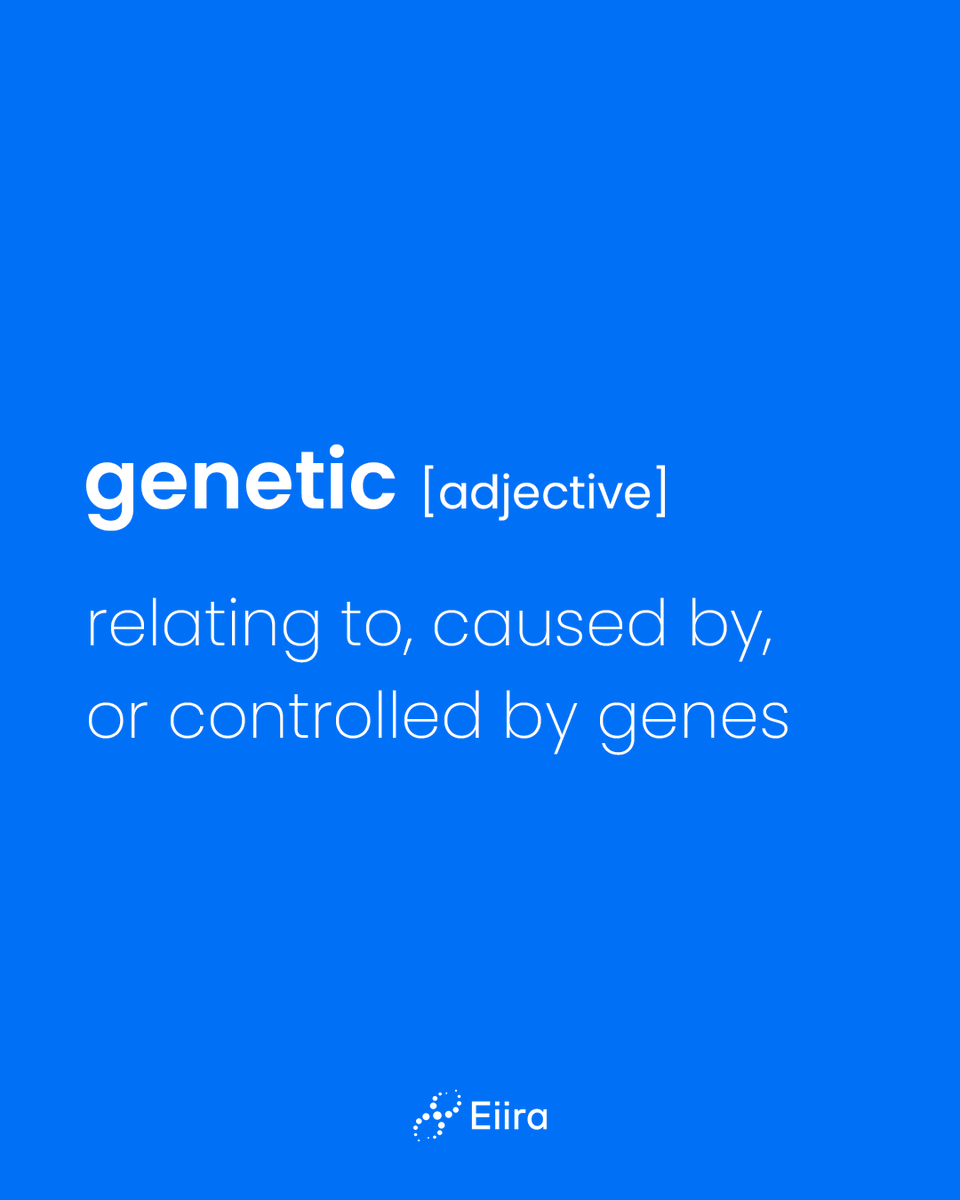EiiraGenetics's tweet photo. Our genes define who we are and what we look like, but they also contain valuable information about our risks for certain hereditary diseases.

Follow us and visit our website to discover how our genetic tests can help prevent hereditary cancer 💙 https://t.co/7wUuizVsH0