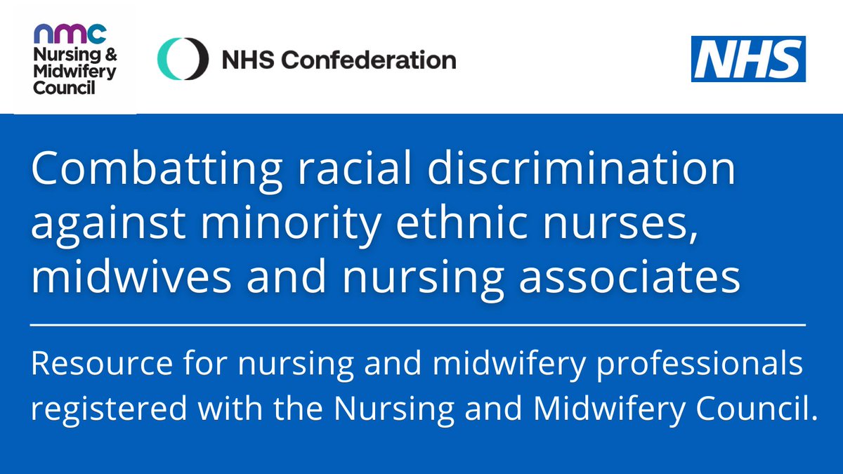 Our staff are our greatest asset and this new resource helps to ensure we retain and support them by helping nursing and midwifery professionals combat racism and secure their own and their colleagues’ wellbeing and psychological safety. england.nhs.uk/publication/co… #teamCNO