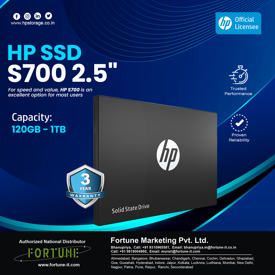 Say goodbye to storage limitations and hello to ample space with the HP SSD S700 2.5! Store all your precious memories, files, and media with confidence. 📷💾 #HPSSD #AmpleStorage #UpgradeYourStorage #FastDataTransfer #SecureStorage #portabletech #UpgradeYourPerformance